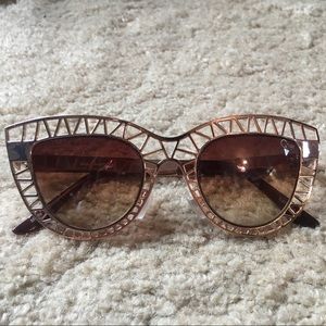 Quay gold statement sunglasses